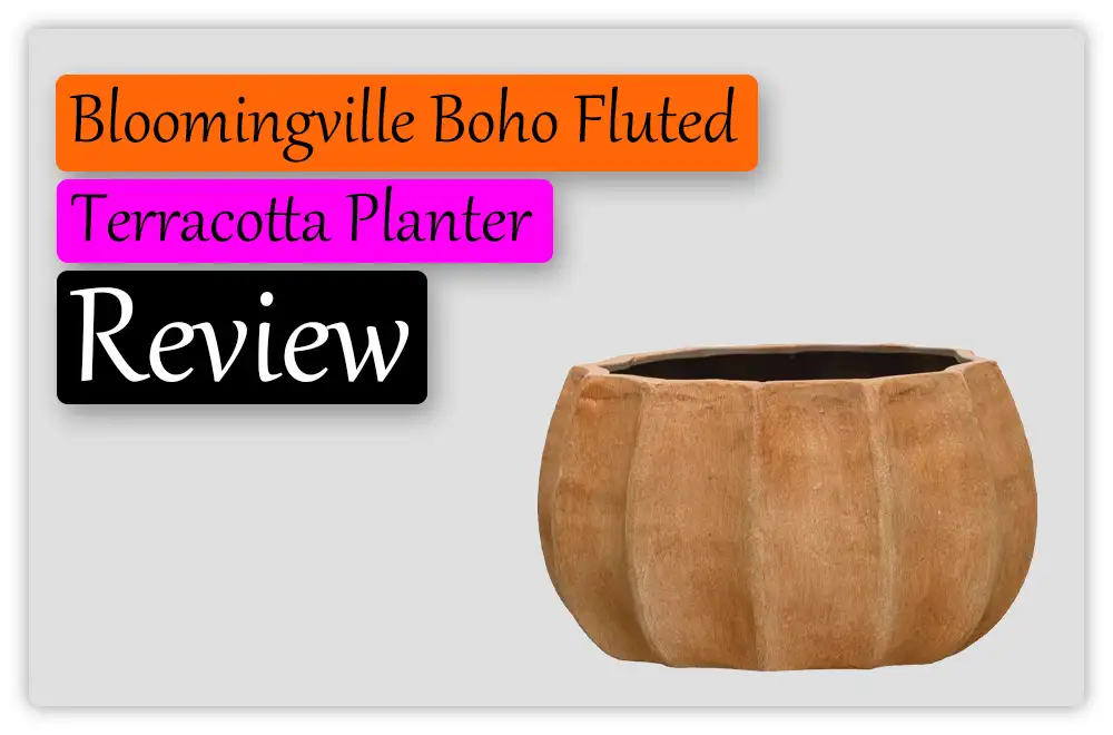 Bloomingville Boho Fluted Terracotta Planter