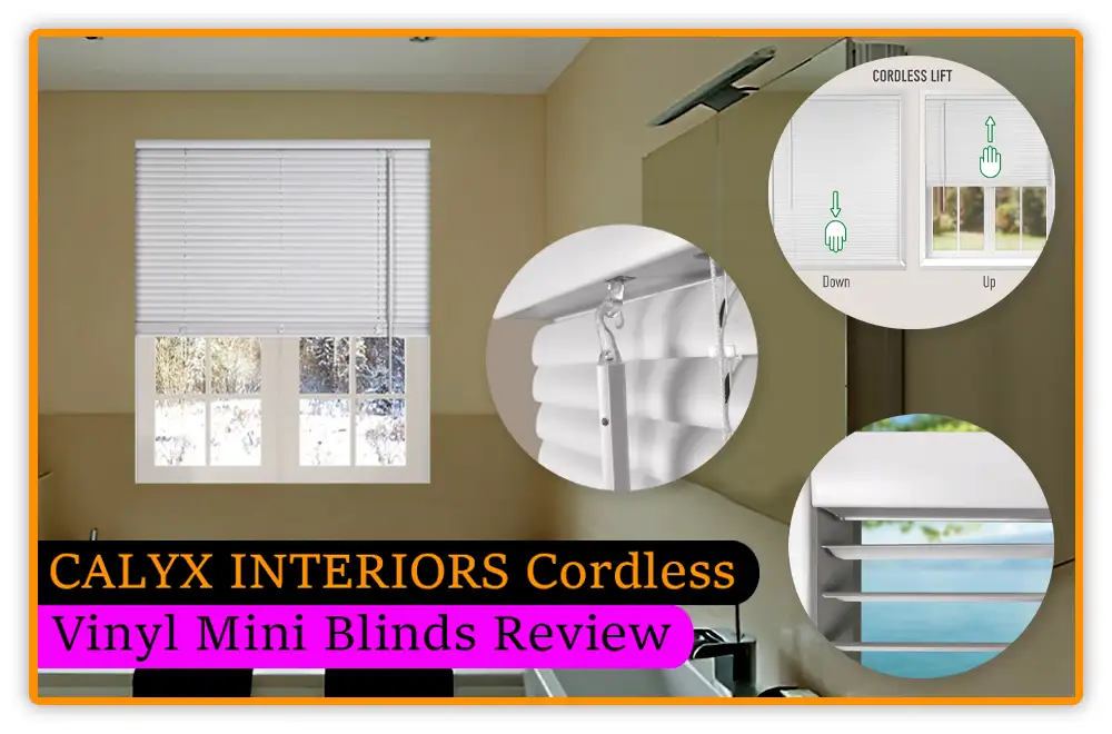 CALYX INTERIORS Cordless Vinyl Mini Blinds Review