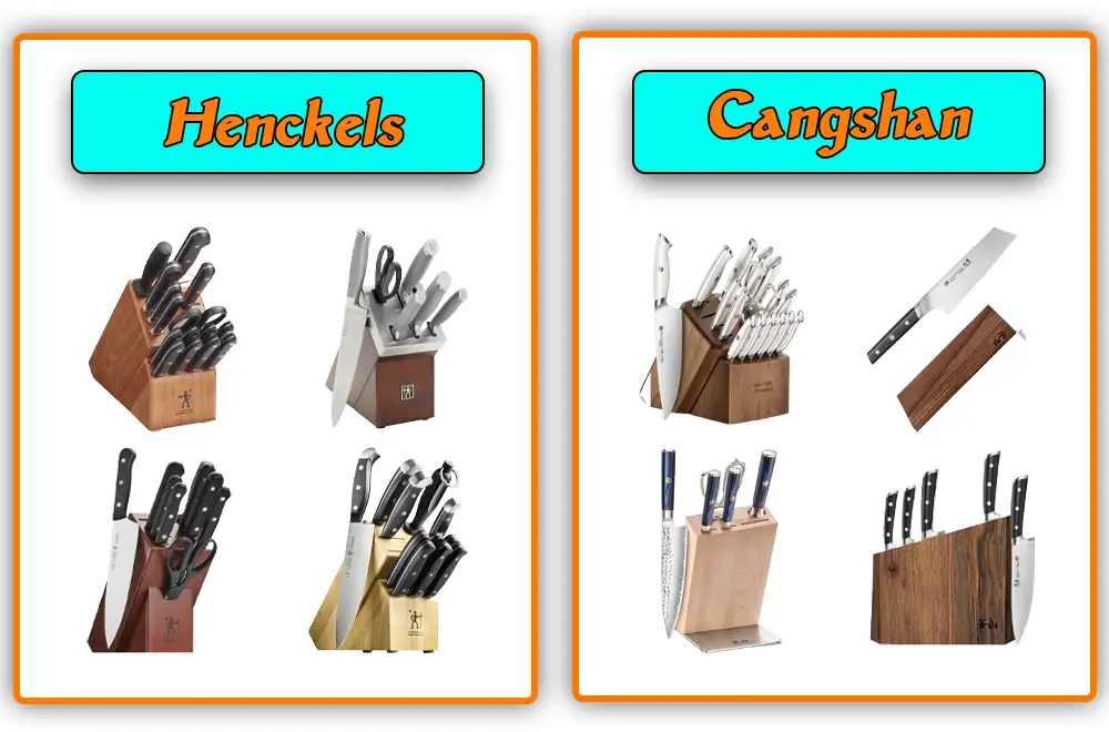Comparison of Top Collections Cangshan vs Henckels