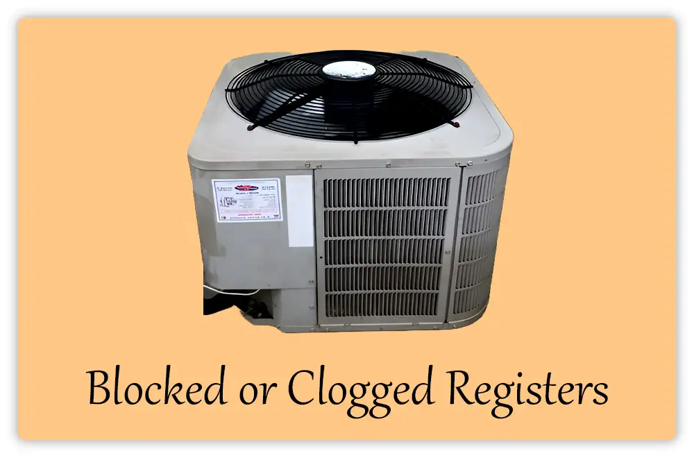 Blocked or Clogged Registers of AC