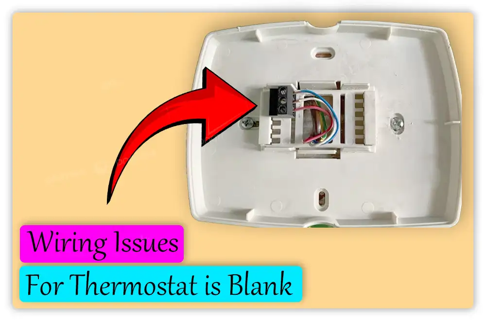 Wiring Issues for Thermostat is Blank