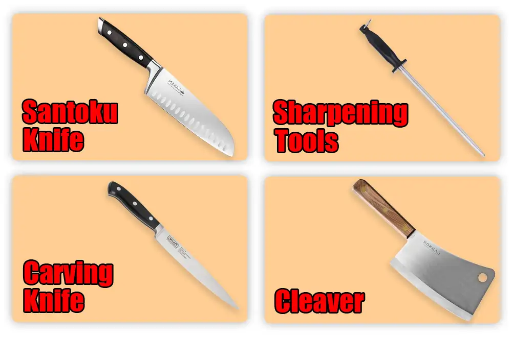Additional Knives and Tools in Kitchen Knife Set
