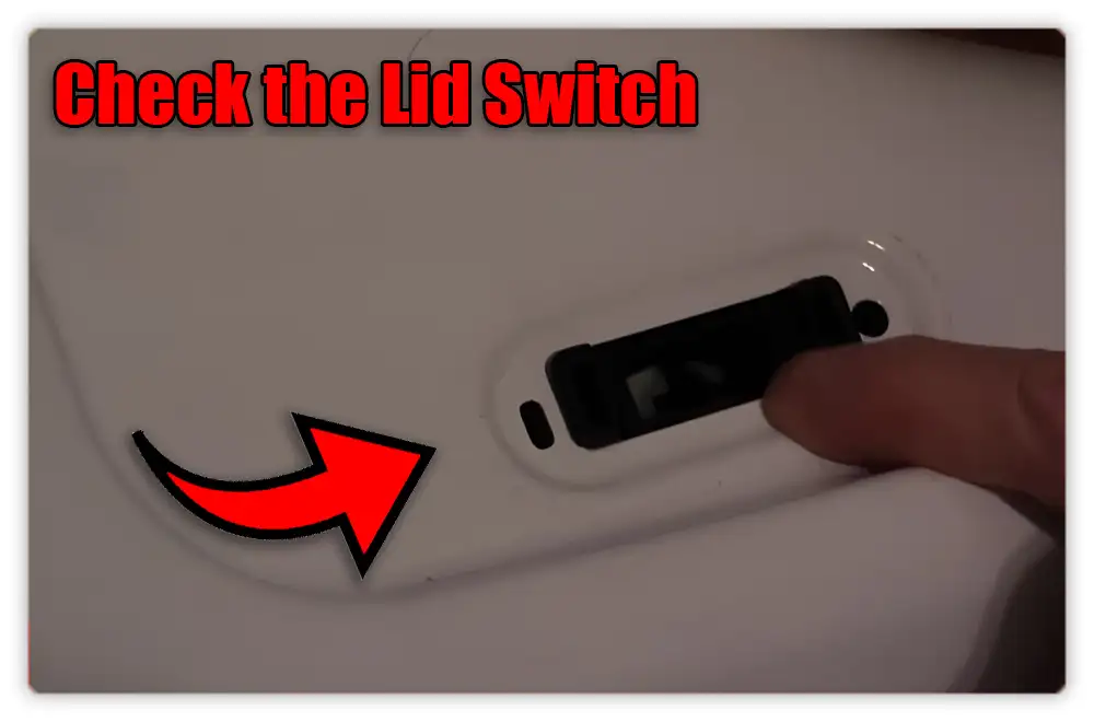 Check the Lid Switch for GE Washer Not Draining