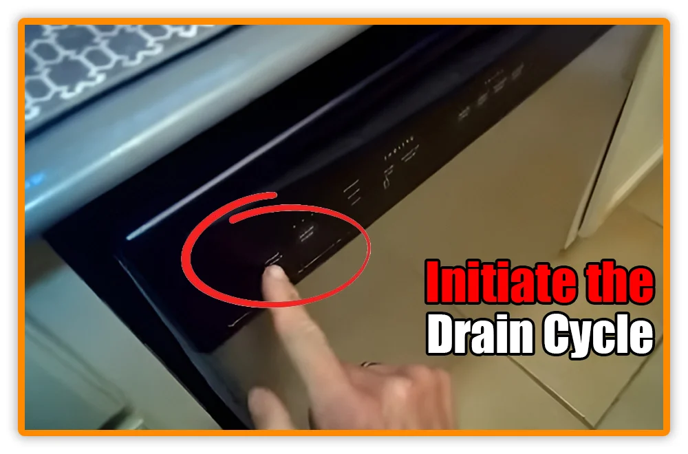 Initiate the Drain Cycle for Frigidaire Dishwasher